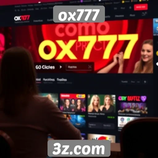 Experiência do usuário no site ox777